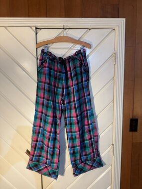 Victoria's Secret Teal & Pink Plaid Pajamas